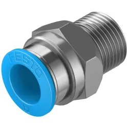 Съединител Festo пневматичен шлаух - резба 3/8, шлаух 12 мм, QS-3/8-12 Съединител Festo пневматичен шлаух - резба 3/8, шлаух 12 мм, QS-3/8-12