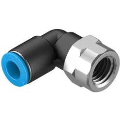 Съединител Festo пневматичен шлаух - резба Г-образен 1/4, шлаух 8 мм, QSLF-1/4-8-B Съединител Festo пневматичен шлаух - резба Г-образен 1/4, шлаух 8 мм, QSLF-1/4-8-B