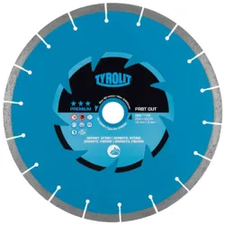 Диск Tyrolit диамантен за сухо рязане на гранит, мрамор и скални материали 115x22.23x1.2 мм, 7 мм, Premium DCH-FC