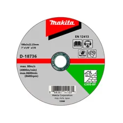 Диск Makita карбофлексен за рязане на неметали 180х22.2х3 мм, C30S-BF, D-18736