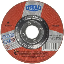Диск Tyrolit карбофлексен за шлайфане на неръждаема стомана 125x22.23x3 мм, Basic* Touch Диск Tyrolit карбофлексен за шлайфане на неръждаема стомана 125x22.23x3 мм, Basic* Touch