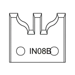 Нож Dena профилен за универсална фрезова глава 40х4 мм, IN08B