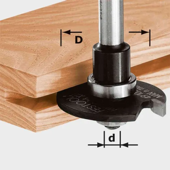 Фрезер Festool за дърво профилен, с лагер за нут ф 40х2.5 мм, ф 6 мм