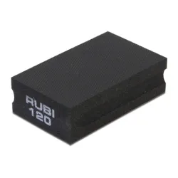 Шкурка Rubi върху гъба за ръчно шлайфане 94х58 мм, P120 Шкурка Rubi върху гъба за ръчно шлайфане 94х58 мм, P120