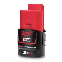 Батерия Milwaukee акумулаторна Li-Ion за електроинструменти  12 V, 3 Ah, M12 B3 Батерия Milwaukee акумулаторна Li-Ion за електроинструменти  12 V, 3 Ah, M12 B3