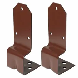 Планка Zhira стъпка комплект регулируема по широчина 2 бр. 68 мм, кафява