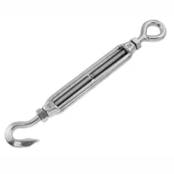Обтегач QD Rigging China за въжета тип ухо-кука неръждаем M8x120x235 мм, 0.9 т