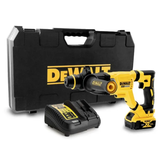 Перфоратор DeWALT акумулаторен безчетков SDS-plus, 18 V, 5 Ah, 3 J, DCH263P1