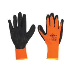 Ръкавици B-Wolf топени в латекс полиестерни размер 10, черно и оранжево, Dragon Ръкавици B-Wolf топени в латекс полиестерни размер 10, черно и оранжево, Dragon