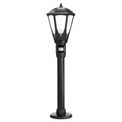 Лампа Steinel Sensors DIY градинска на стойка с инфрачервен сензор с инфрачервен сензор, 100 W, 230 V, E27, 260 мм, 1000 мм, черна, GL 16 S