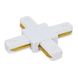 Съединител Vivalux за релси за осветителни системи  230 V, бял, LINK-X