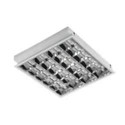 Лампа Mareli тип панел луминесцентна за вграждане, с рефлектор 18 W, 230 V, G13/Т8, 600 мм, Model E