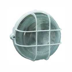 Тяло as - Schwabe тип плафониера промишлена за мокри помещения 100 W, 230 V, 44 IP, E27, 200 мм, бял Тяло as - Schwabe тип плафониера промишлена за мокри помещения 100 W, 230 V, 44 IP, E27, 200 мм, бял