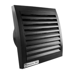 Вентилатор MMotors за стенен монтаж квадратен с клапа 17 W, 95 м3/ч, 150х149х78 мм, ф 100 мм, черен, MM 100 Вентилатор MMotors за стенен монтаж квадратен с клапа 17 W, 95 м3/ч, 150х149х78 мм, ф 100 мм, черен, MM 100