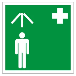 Знак Totem лепенка указателен Предпазен душ 147х147 мм Знак Totem лепенка указателен Предпазен душ 147х147 мм