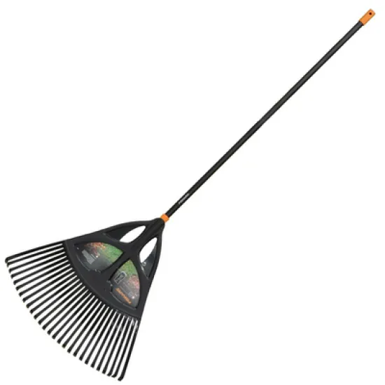 Гребло Fiskars градинско ветрилообразно с дръжка 650 мм, 25 z, Solid Leaf Rake XL