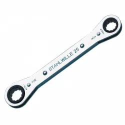 Ключ Stahlwille звездогаечен  двустранен инчов, с тресчотка, 1/4 х 5/16 , 25aN