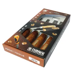 Длето Narex Bystrice дърводелско плоско комплект 6-26 мм, 4 бр., 8132 Wood premium Длето Narex Bystrice дърводелско плоско комплект 6-26 мм, 4 бр., 8132 Wood premium