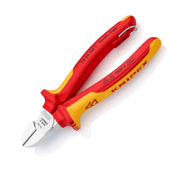 Клещи Knipex резачки странични, с изолация 160 мм, 4 мм, 70 06 160 T