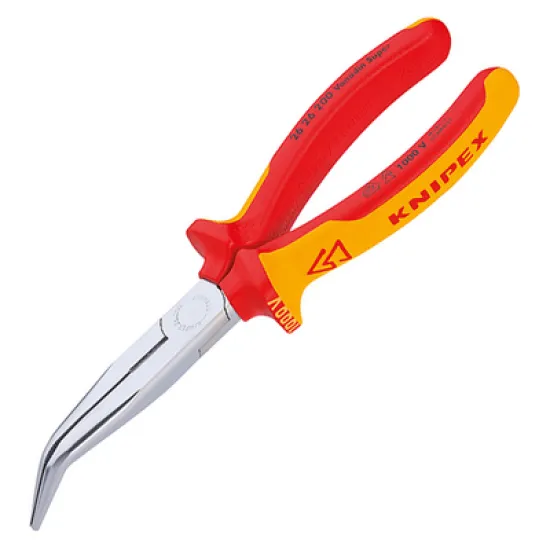 Клещи Knipex телефонни островърхи извити, с изолация 200 мм, 3.2 мм, 26 26 200