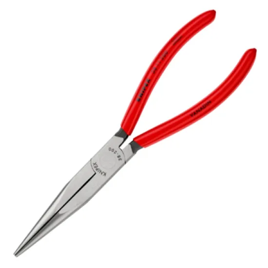 Клещи Knipex телефонни островърхи прави, с изолация 200 мм, 38 11 200