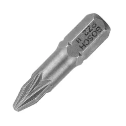 Накрайник бит Bosch PZ Pozidriv кръстат PZ 2, 1/4, 25 мм, Extra Hard Накрайник бит Bosch PZ Pozidriv кръстат PZ 2, 1/4, 25 мм, Extra Hard