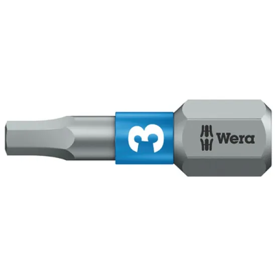 Накрайник бит Wera SW външен 6-стен  SW 3, 1/4'', 25 мм, 840/1 BTZ