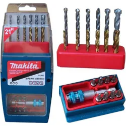 Накрайник бит Makita комплект със свредла 21 бр., 1/4 Накрайник бит Makita комплект със свредла 21 бр., 1/4