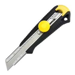 Нож Stanley макетен пластмасов с метален водач 165х18 мм Нож Stanley макетен пластмасов с метален водач 165х18 мм