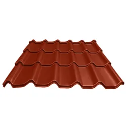 Керемида Bel Profile метална с полиестерно покритие 0.50x1170x1840 мм, керамик мат, 8004, 0.46 бр./м2, Classic Керемида Bel Profile метална с полиестерно покритие 0.50x1170x1840 мм, керамик мат, 8004, 0.46 бр./м2, Classic