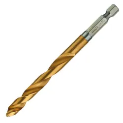 Свредло Milwaukee за метал стандартно 8 мм, 70/111 мм, HSS-G TiN, Shockwave Red Hex Свредло Milwaukee за метал стандартно 8 мм, 70/111 мм, HSS-G TiN, Shockwave Red Hex