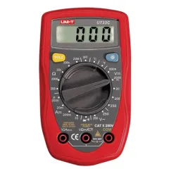 Мултицет Uni-T дигитален  Udc, Uac, Idc, Iac, R, T, 500 V, 500 V, 10 A, UT33C