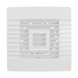 Вентилатор Haco за стенен монтаж квадратен с гравитационни ламели 16 W, 126 м3/ч, 180х180х113 мм, бял, AV PRO 120 S Вентилатор Haco за стенен монтаж квадратен с гравитационни ламели 16 W, 126 м3/ч, 180х180х113 мм, бял, AV PRO 120 S
