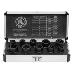 Вложки комплект BGS екстракторни   10 бр., 9-19 мм, 3/8