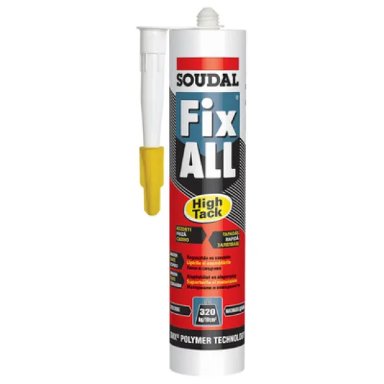 Лепило уплътнително Soudal акрилно за паркет и ламинат    Fix All High Tack