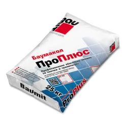Лепило Baumit циментово за плочки за вътрешно приложение 25 кг, сиво, Baumacol ProPlus