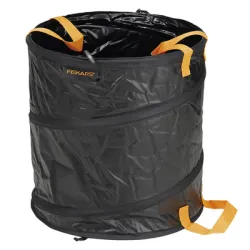 Кош Fiskars градински за листа 56 л, черен, 400 мм, Solid PopUp