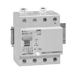 Дефектнотокова защита Legrand 4P тип AC 25 A, 300 mA, 10 kA, LR Дефектнотокова защита Legrand 4P тип AC 25 A, 300 mA, 10 kA, LR