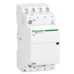 Контактор Schneider Electric модулен автоматичен 4P, 4 NO, 230 V, 25 A, Acti 9 iCT Контактор Schneider Electric модулен автоматичен 4P, 4 NO, 230 V, 25 A, Acti 9 iCT