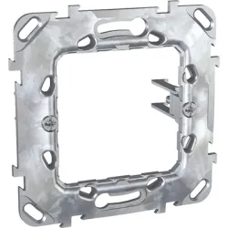 Рамка Schneider Electric монтажна за механизъм за ключове и контакти 2 модула, сива, Sedna Рамка Schneider Electric монтажна за механизъм за ключове и контакти 2 модула, сива, Sedna