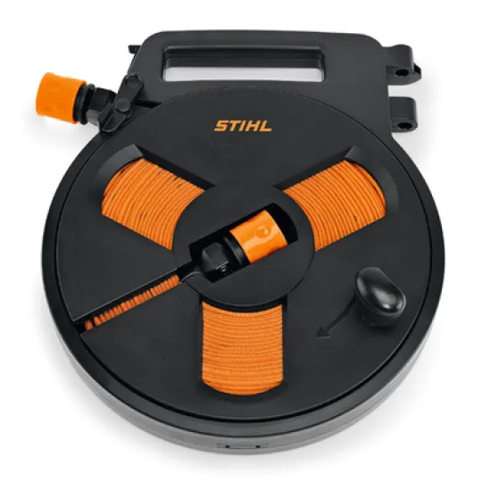 Маркуч STIHL плосък за поливане в кутия за стенен монтаж, с аксесоари 1/2 , 12 м