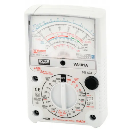 Мултицет V & A Instrument дигитален  Udc, Uac, Idc, Iac, R, 1000 V, 1000 V, 10 A, VA101A