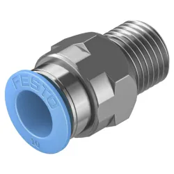 Съединител Festo пневматичен шлаух - резба 1/4, шлаух 10 мм, QS-1/4-10 Съединител Festo пневматичен шлаух - резба 1/4, шлаух 10 мм, QS-1/4-10