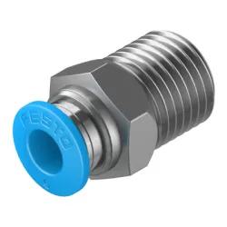 Съединител Festo пневматичен шлаух - резба 1/4, шлаух 6 мм, QS-1/4-6 Съединител Festo пневматичен шлаух - резба 1/4, шлаух 6 мм, QS-1/4-6