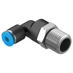 Съединител Festo пневматичен шлаух - резба Г-образен 1/4, шлаух 4 мм, QSL-1/4-4 Съединител Festo пневматичен шлаух - резба Г-образен 1/4, шлаух 4 мм, QSL-1/4-4