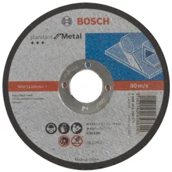 Диск Bosch карбофлексен за рязане на метал 115х22.23х2.5 мм, Standard for Metal Диск Bosch карбофлексен за рязане на метал 115х22.23х2.5 мм, Standard for Metal