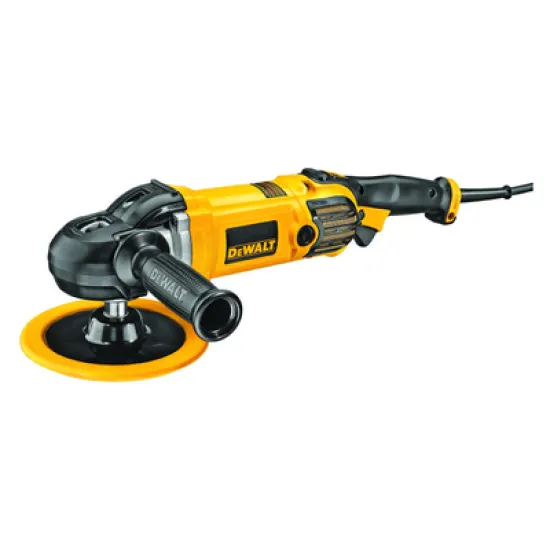 Полирмашина DeWALT електрическа с плавно регулиране 180 мм, 1250 W, 600-3500 об./мин, DWP849X