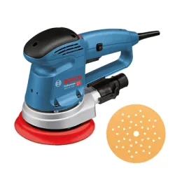 Шлайф Bosch орбитален с плавно регулиране ф 150 мм, 340 W, 4500–12 000 об./мин, GEX 34-150 Шлайф Bosch орбитален с плавно регулиране ф 150 мм, 340 W, 4500–12 000 об./мин, GEX 34-150