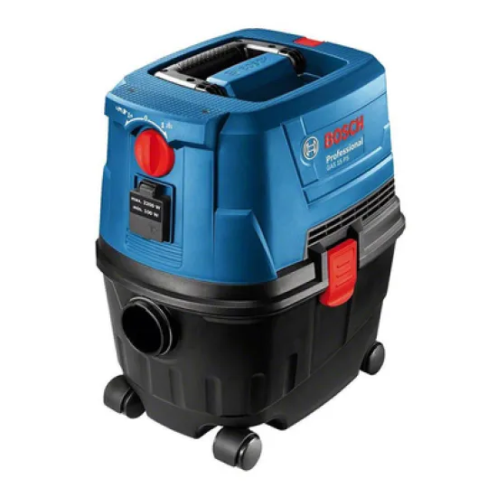 Прахосмукачка Bosch електрическа за сухо и мокро почистване 1100 W, 3180 л/мин, GAS 15