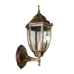 Лампа 2R градинска тип фенер стенна 60 W, 230 V, E27, старо злато, Pacific Middle 01 Лампа 2R градинска тип фенер стенна 60 W, 230 V, E27, старо злато, Pacific Middle 01